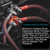 Pair Battery Power Distribution Terminal Block Dual Isolated Studs Max