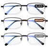 NOVIVON Pack Reading Glasses Men/Women, Eyeglasses, Blue Light Readers for