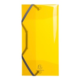 Exacompta 55770E Pack (with 10 binders Iderama PP 500μ, elastic, 3 flaps, 12 x 23.5cm, pocket format) 10 pieces assorted colors