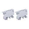 MECCANIXITY DIN Rail Mount Fuse Holder Terminal Blocks Grey ASK1/EN
