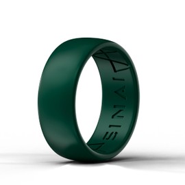 Sinai Waves Silicone Wedding Rings - Single Pack (Green, 11.5-12)