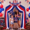 Batiyeer 5 Pcs 32.2ft 4th of July Patriotic Bunting Porch