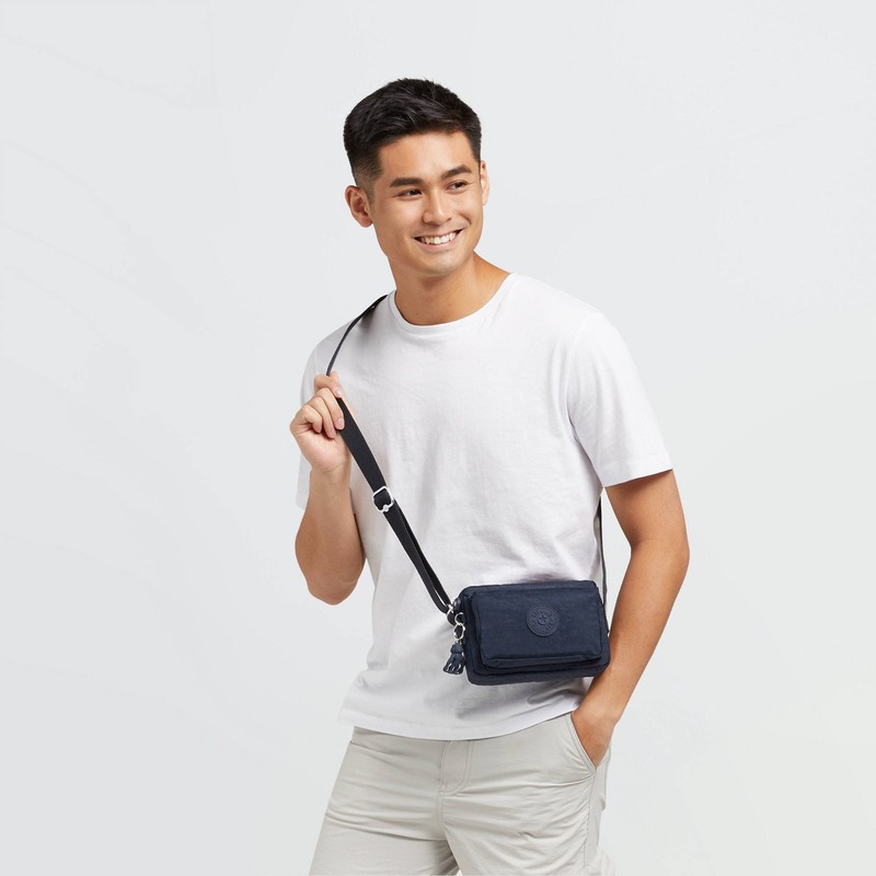 Kipling Abanu Medium Crossbody Bag Blue Bleu 2