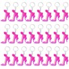 KeeStar 24 Pack Pink High Heels Keyring Party Favor Packs
