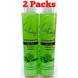 BERGAMOTA Shampoo Keratin Bergamot Caida de Cabello Stop Hair Loss (2 Packs)