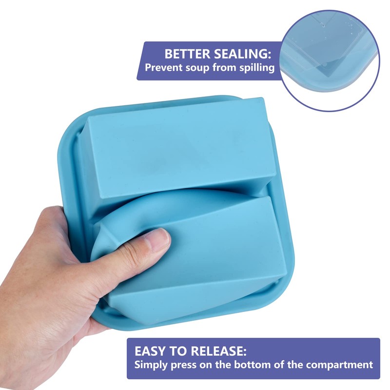 Kinggrand Kitchen 1 Cup Silicone Freezer Molds Silicone Freezer Tray