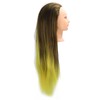 Hair Mannequin Head Simulation Ink Yellow Colour Mixture Gradient Hair