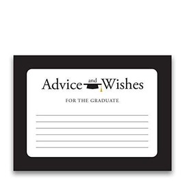 Paper Frenzy Black Border Advice for the Grad Cards -- Pack of 25