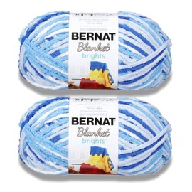 Bernat Blanket Brights Waterslide Varg Yarn - 2 Packs of 300g - Polyester - 6 Super Bulky - 220 Metres - Knitting/Crochet