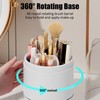 GNCLOUD Makeup Brush Holder With Lid, Makeup Organiser, Makeup Organiser