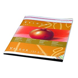 Hahnemühle Pastellpapier Velour, 36 x 48cm, 10 Farben, 260g/m², 10 Blatt