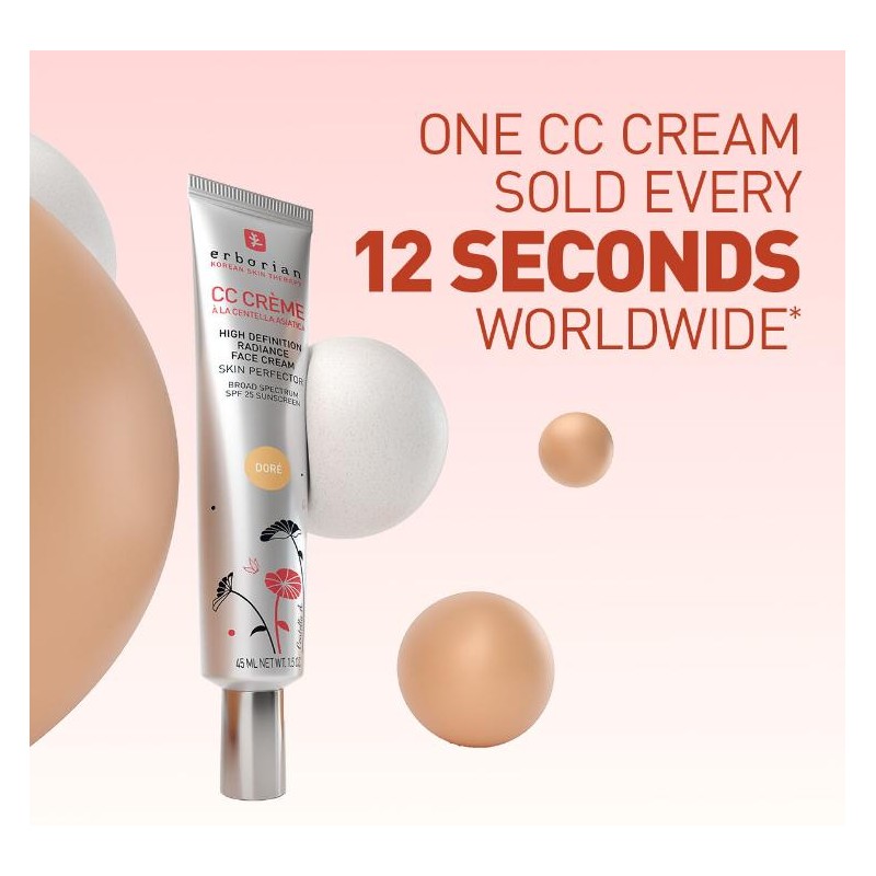 Erborian CC Cream Clair - Buildable Tinted Color Corrector with