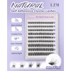 LZM Pre Glued Cluster Lashes Natural - C Curl 10-16mm