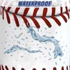 Baseball Texture Laundry Basket Foldable Funny Baseball Laundry Hamper With