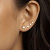 NONTAI Silver Tiny Disc Studs, 16G Threadless Flat Back Earrings,
