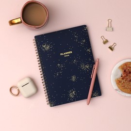 Blue Sky 2026 Weekly and Monthly Planner Calendar, January 2026 - December 2026, 5.875” x 8.625”, Flexible Cover, Storage Pocket, Ruler, Colorful Interior, Includes Extra 30 Sheets of Notes, Starlight