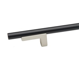 Alno A2803-14-CHP Alno A2803-14 Vita Bella 14" Center to Center Modern Smooth Bar Large Cabinet Handle/Cabinet Pull with"L" Legs