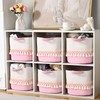 6 Pack Storage Basket for Shelves, Boho Cotton Rope Storage