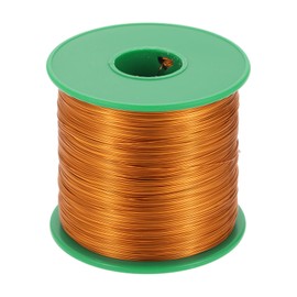 sourcing map 28 AWG Magnet Wire, 28 Gauge Enameled Copper Wire, 1 Lb Magnetic Coil Wire for Transformer, Motor, Electric, 180C(356F),Yellow