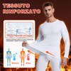 VanKee Maglia Termiche da Uomo Intimo Termico Uomo Asciugatura Rapida