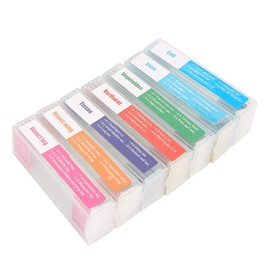 Goshyda Juego de muestras de Laboratorio de portaobjetos de microscopio preparados de Vidrio para biología de 35 Piezas para la enseñanza de experimentos biológicos