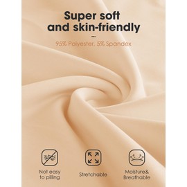 MANCYFIT Women's Full Slips Dress Tube Top Strapless Slips for Under Dresses Invisible Straps Nude Large