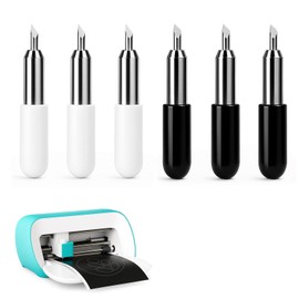 ZWWOGE Pack of 6 Tungsten Steel Cutting Blades for Cricut Joy, Untreated, Centre Cut, Centered, Crafting Tool Accessory, Cutting Plotter Blades