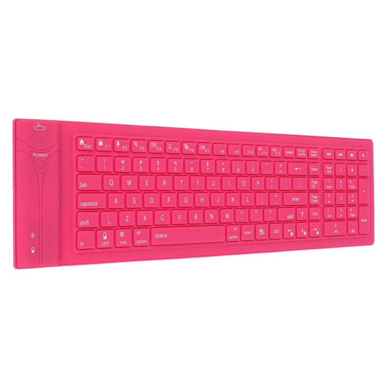 Foldable Silicone Keyboard 108 Keys Waterproof Full Sealing Design Mute