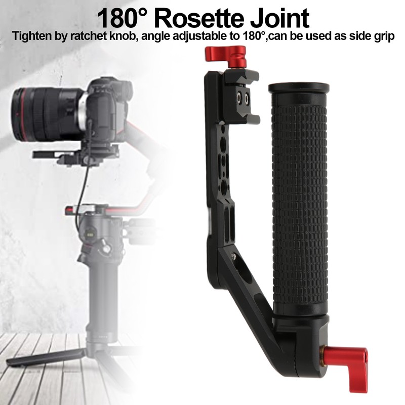 L Bracket Adjustable Angle Hand Grip Handheld Stabilizer Extension Holder