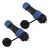 2Pcs SD16 IP68 Waterproof Aviation Connector SD16 Female Plug Male