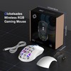 GLOBALSADES GG Gaming Mouse-White Blue