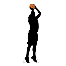 Cardboard People Baskeball Player Shooting Silhouette Life Size Cardboard Cutout Standup