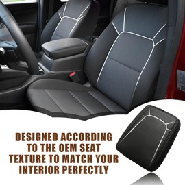 Muslogy Center Console Armrest Cover Compatible with Chevy Colorado/GMC Canyon 2023 2024 2025 ZR2 Z71 Trail Boss LT WT Elevation AT4 Denali AT4X Accessories Regular Thick(Black Stitching)
