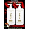 Native 2pk NATIVE Coconut Milk & Turmeric Curl Care Shampoo