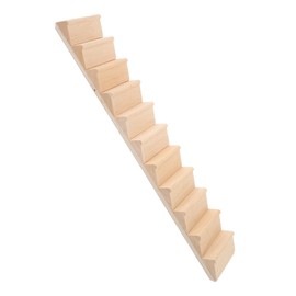 Miniature Doll House Stairs, 1: 12 Steps Model Wooden Dollhouse Furniture Model Photo Props, DIY Staircase Accessories for Micro Landscape Decors