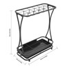 QUSKLISU Industrial Metal Umbrella Holder Stand with 18 Slots &