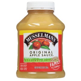 Home Style Original Applesauce, American Grown Apples by Musselmanns., Non-GMO, Gluten Free, Dairy Free, 48 Oz Jar - Pack of 8
