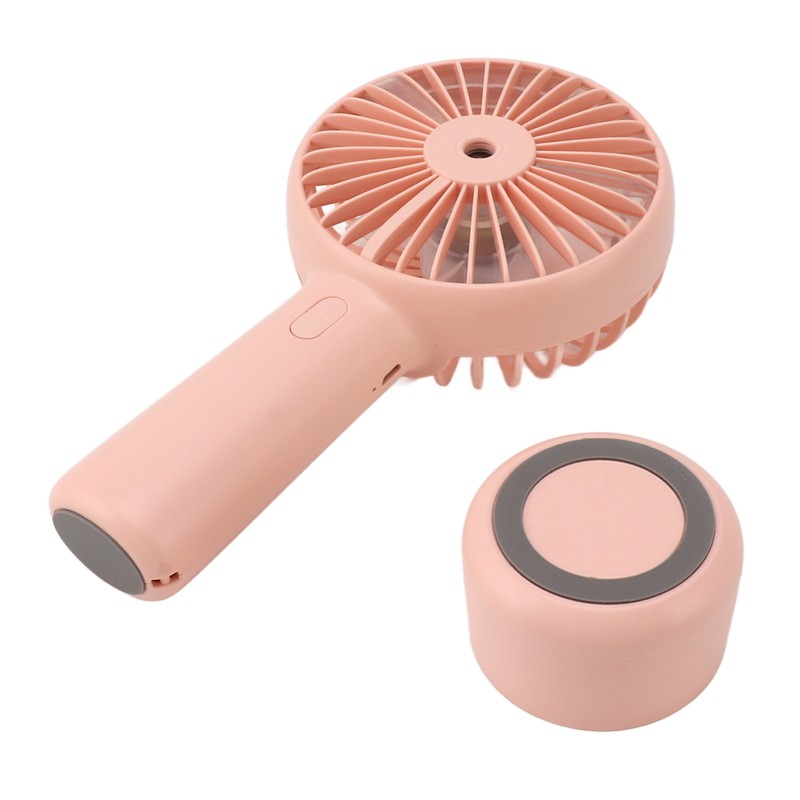 Handheld Misting Fan Quiet 2000mAh 3 Wind Speed 2 Spray