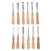 Cunyuer 12 PCS Wood Carving Tools, 60CRV Blade Wood Chisel