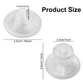 JRSHIRLEYLTD Pack of 18 Suction Cups with Thread Diameter 45 mm Thick Suction Cups with Knurled Nut for Aquarium Wheel Cover Awning Caravan Motorhome Camping Accessories