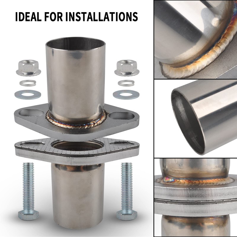 FGJQEFG Exhaust Flange Bolts Quick Fix Repair Pipe Kit w/Gasket