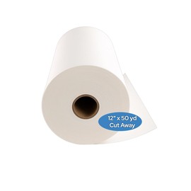 Cut Away Embroidery Stabilizer Roll 12" x 50 Yd – 2.5 oz Cutaway - for Machine or Hand Embroidery by H.B.I. Products