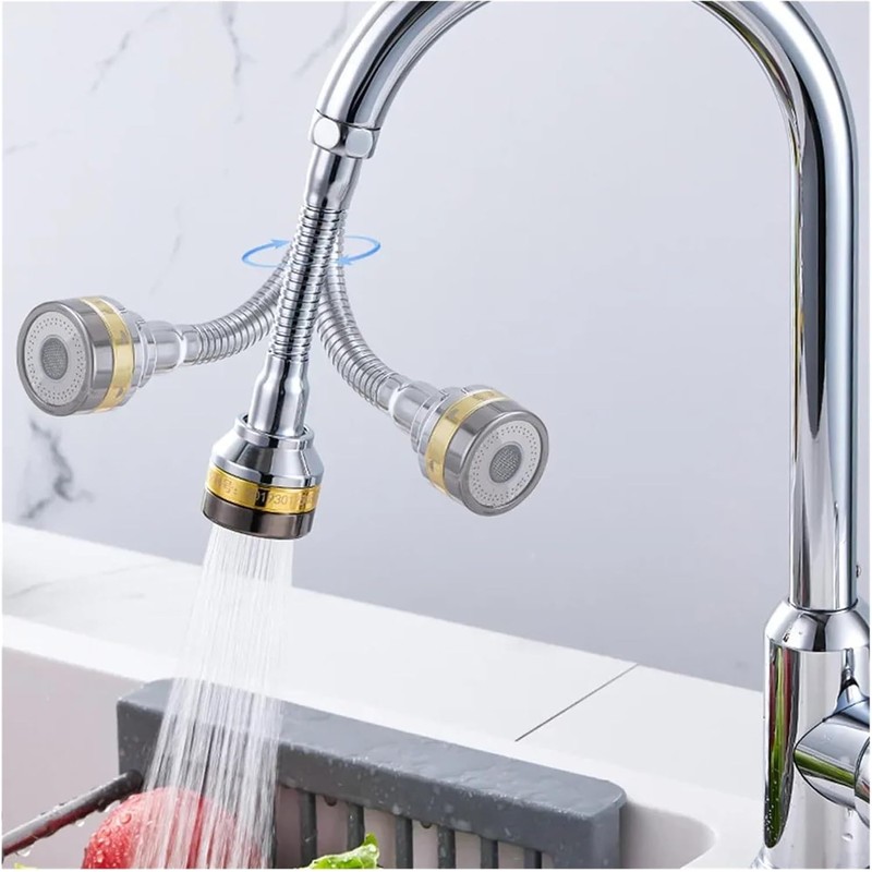 Extensor de aireador de grifo de cocina de latón ajustable