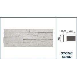 Marbet Polystyrene Wall Paneling EPS - Stone Look Wall Cladding for Indoor Use - (0.52 m², Stone Grey) Stone Wall Design Panels Panels 3D Living Room