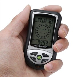 Moofey Multi Function Altimeter, 8 in 1 Digital Compass, Barometer, Thermometer, Hiking Safety Tool for Outdoor Hiking