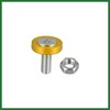 Motoforti 20pcs Motorcycle Gold Tone Fender Bumper Washer Bolt Nut