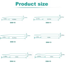 6 Pcs Precision Tweezers Set, Upgraded Anti-Static Stainless Steel Curved of Tweezer, Tweezers Kit for Electronics Repair, Soldering,Craft,Jewelry and Laboratory Work