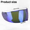 RIDLOG Motorcycle Helmet Visor for RF-1200 CWR-1 Visors Replacement X14