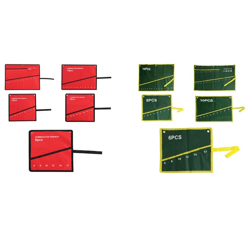 Roll Up Tool Bag Multi-Pocket Travel Wrench Roll Up Pouch