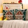 Tosleo Set of 2 Winter Velvet Cushion Covers 45 x